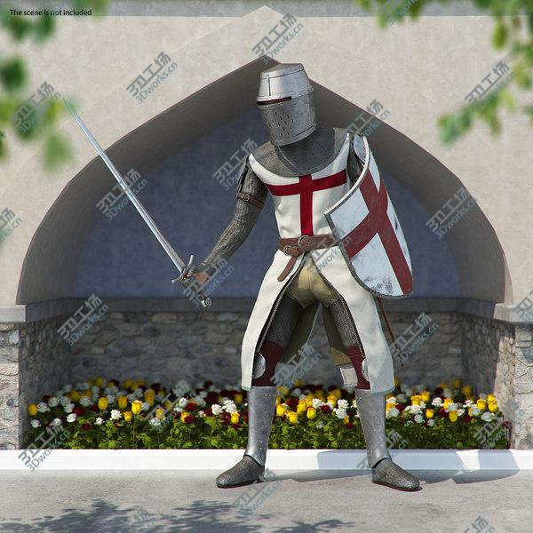 images/goods_img/20210312/3D Knight Templar Set Rigged model/2.jpg